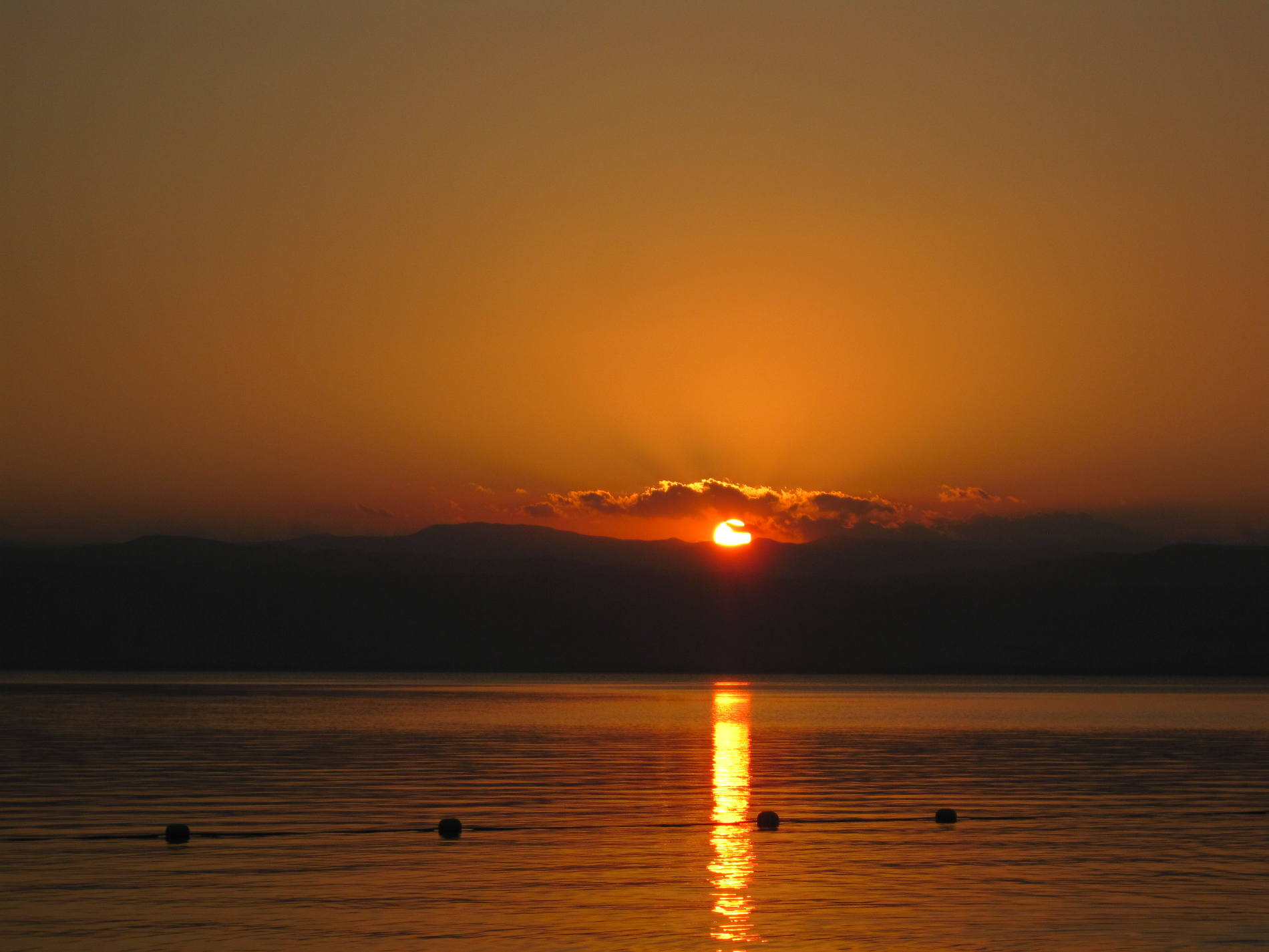 itinerario di viaggio in Giordania tramonto nel Mar Morto
