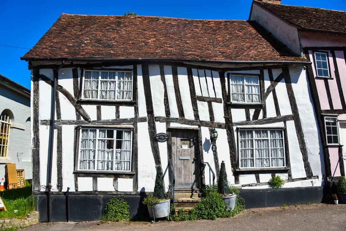 casa tipica nel il villaggio medievale di Lavenham nel Regno Unito