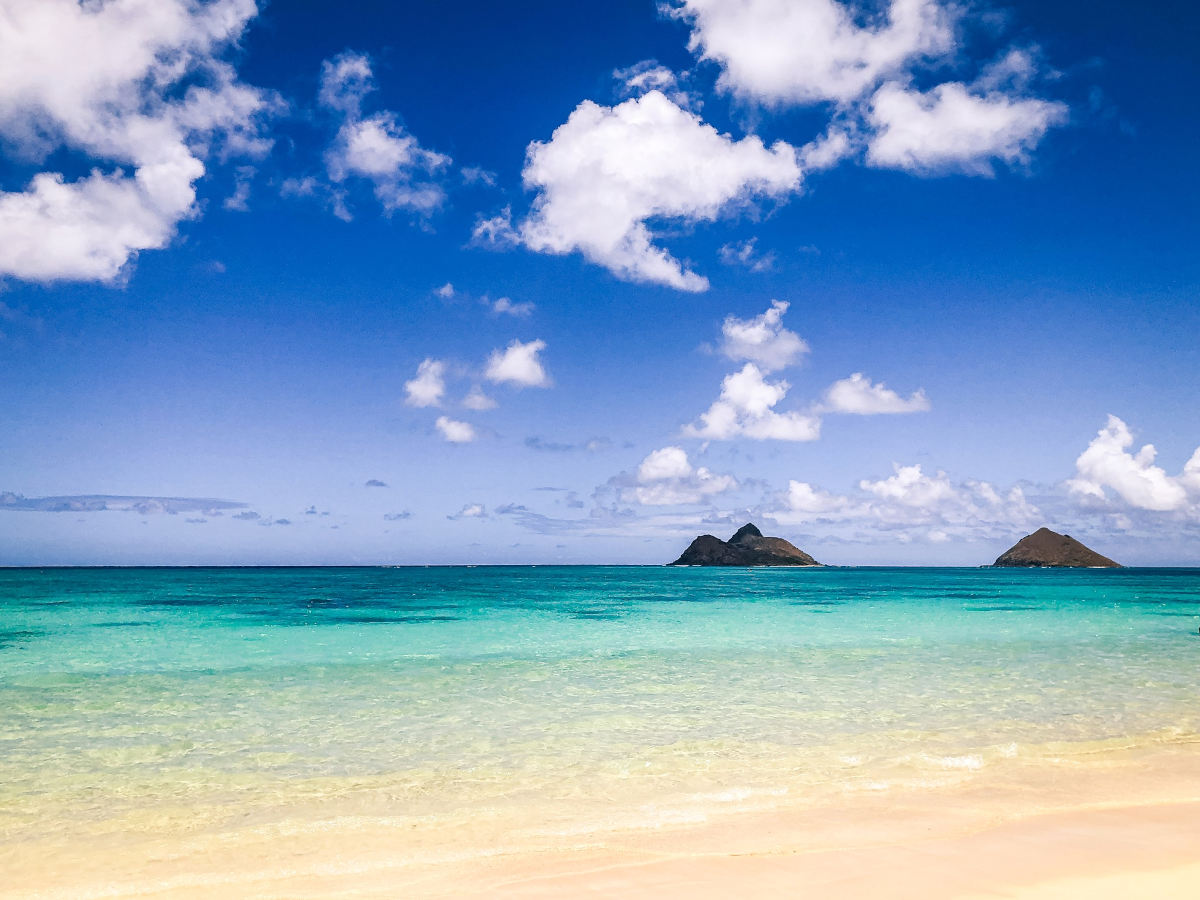 Vacanze invernali al caldo delle Hawaii sulla spiaggia di Oahu