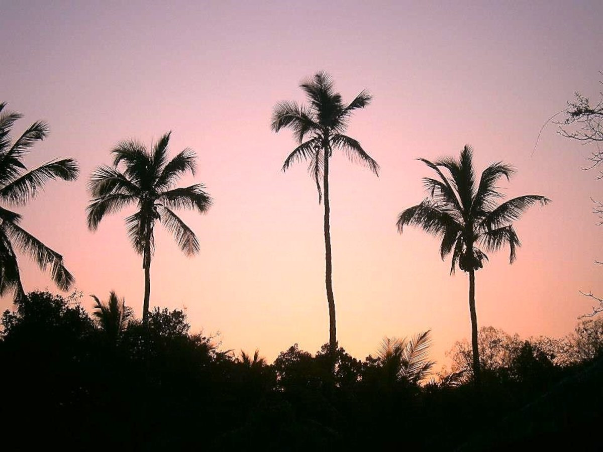 Tramonto a Arambol a Goa in India