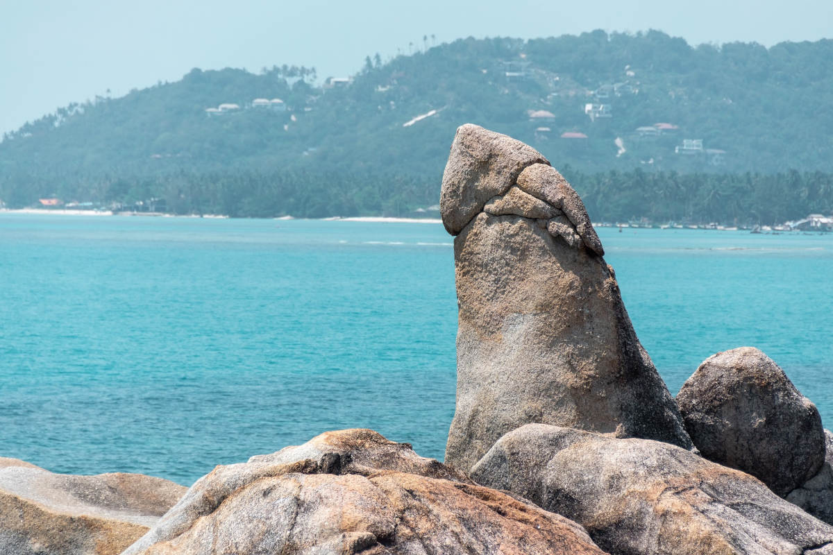 Formazioni rocciose a Hin Ta e Hin Yai a Koh Samui in Thailandia