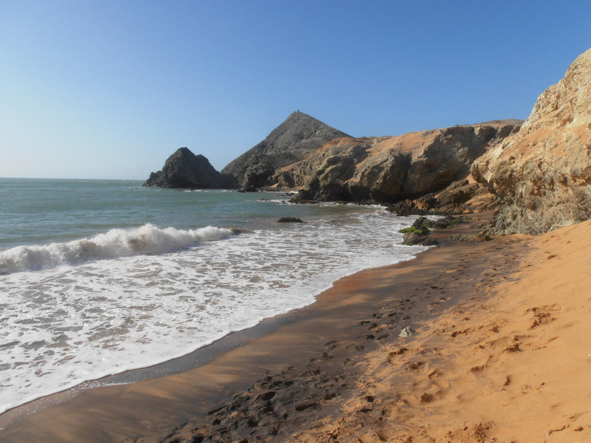 Panorami sulle baie della Penisola de la Guajira in Colombia