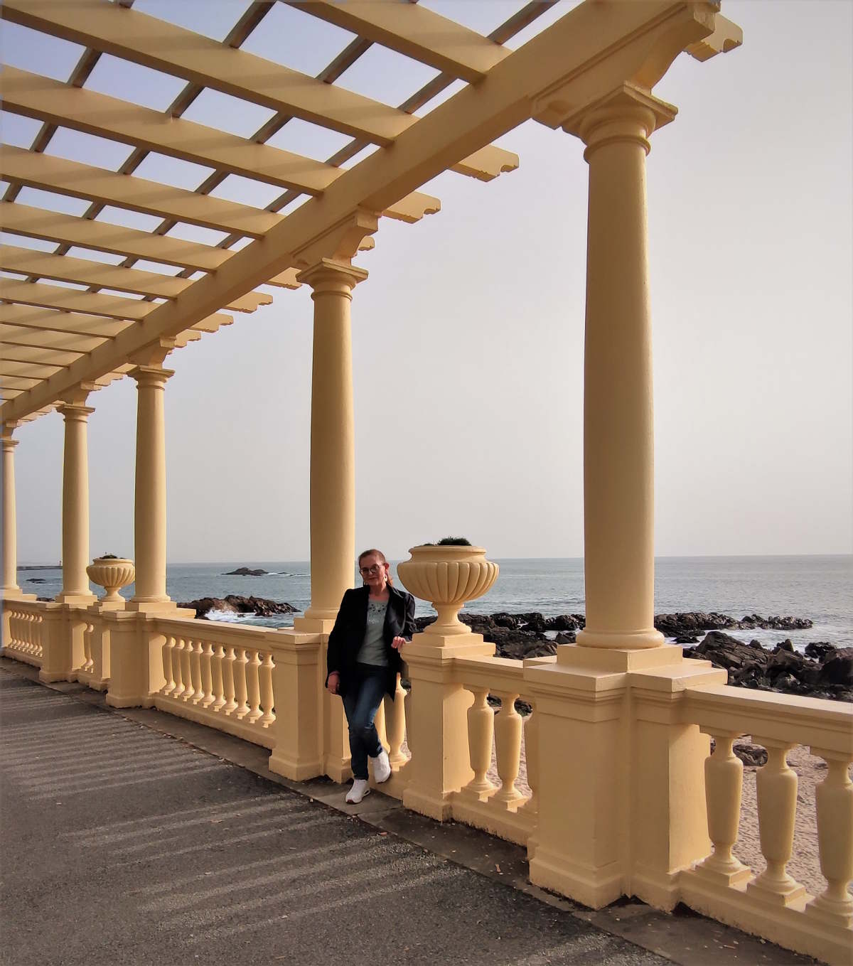 La Pérgola da Foz sulla Praia do Molhe sull'Oceano Atlantico