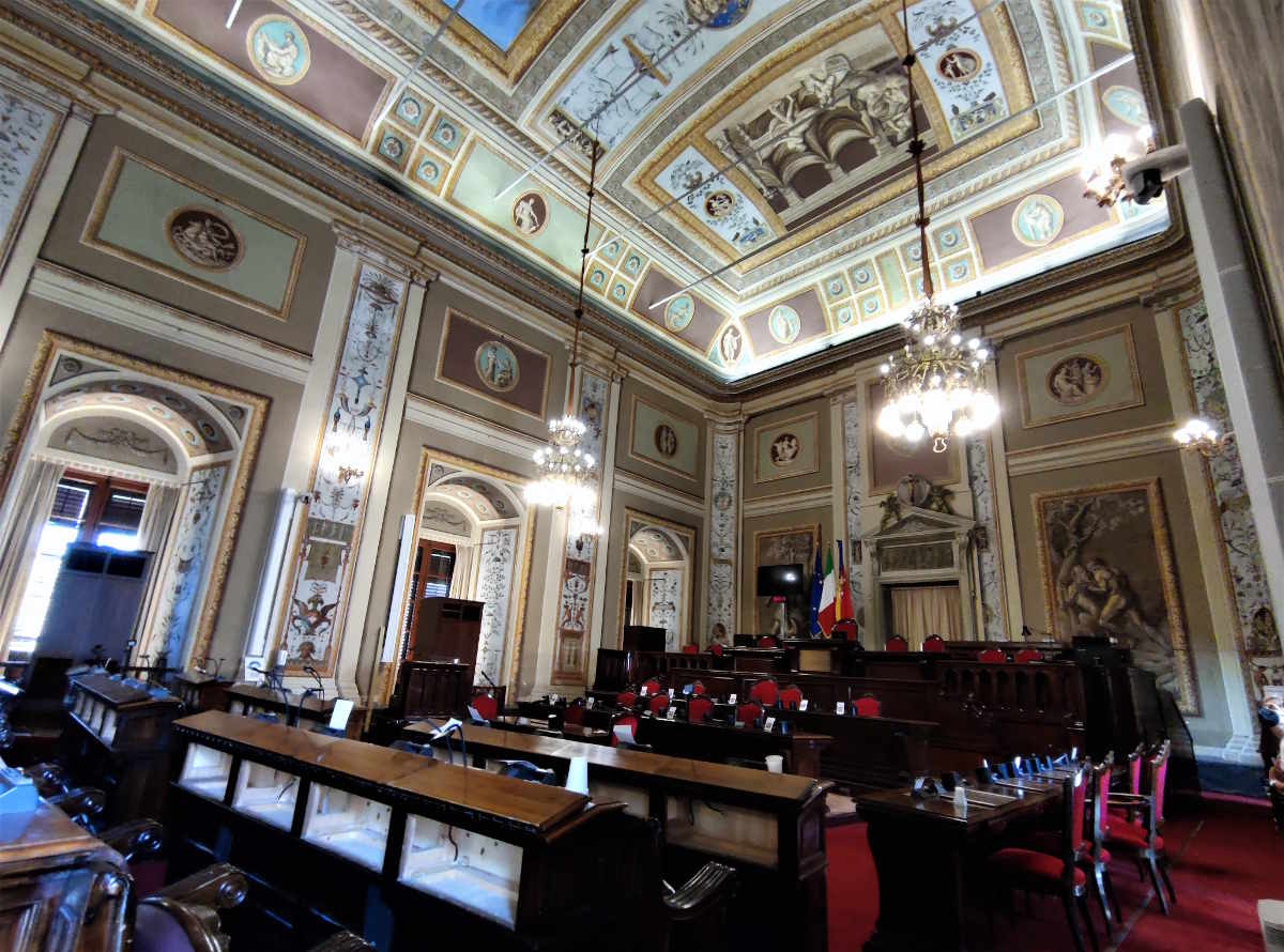 Sala d'Ercole a Palermo sede dell'assemblea regionale siciliana