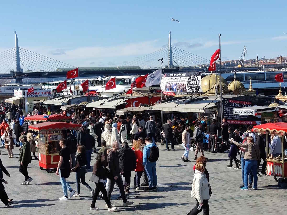 Informazioni utili per visitare Istanbul: l'imbarcadero davanti al Bazar delle Spezie