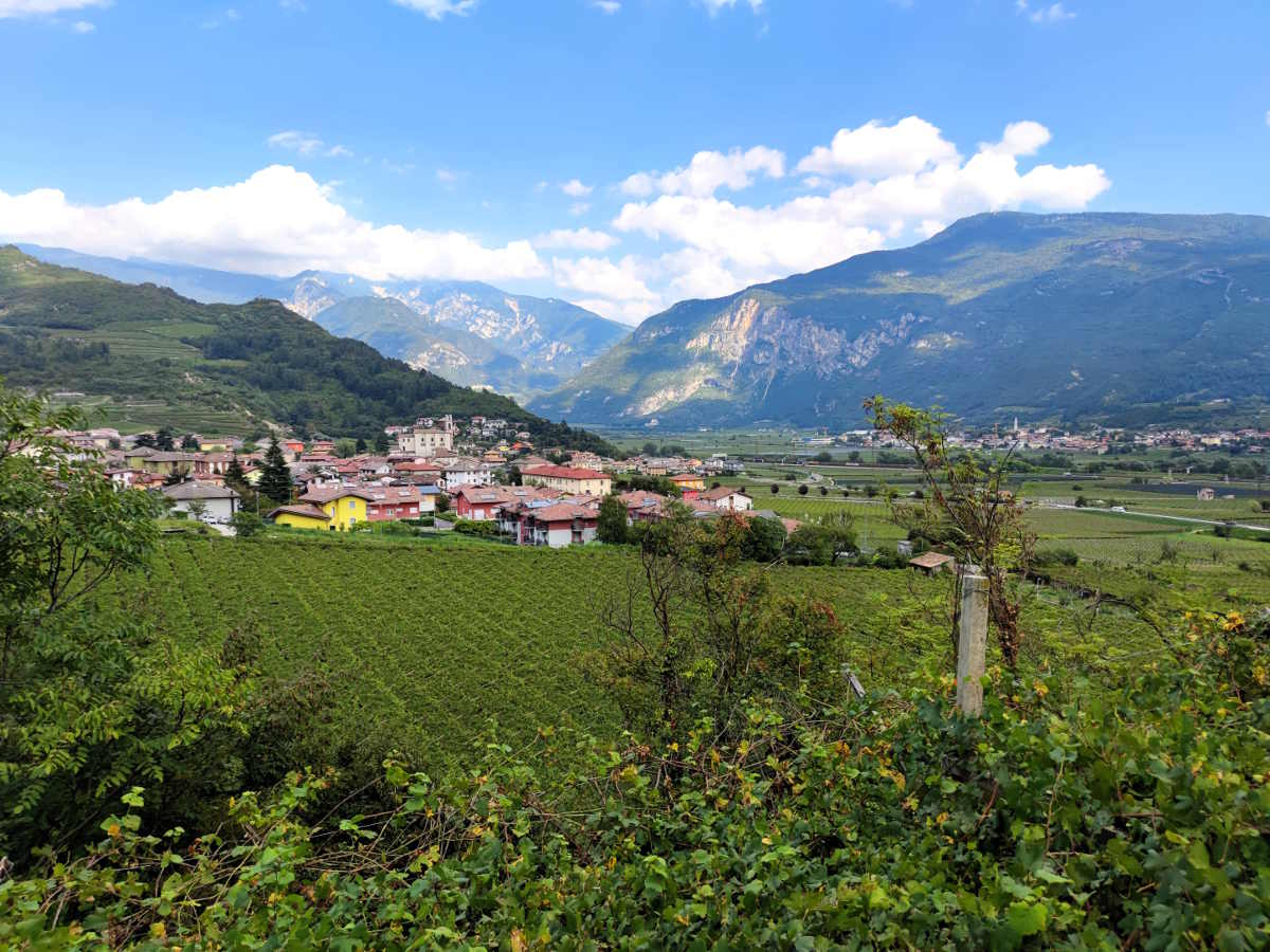 Panorama da Piazzo sulla Vallagarina in Trentino
