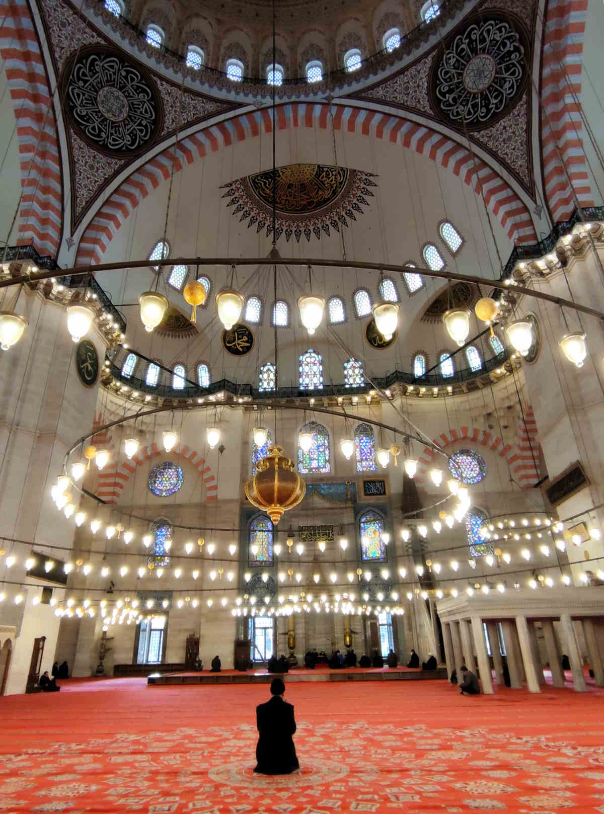 Luoghi imperdibili a Istanbul: Interni della Moschea del Solimano