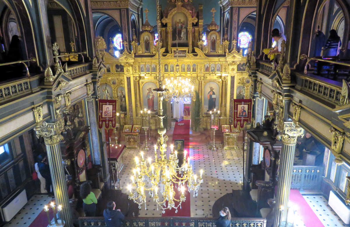 Interni della Chiesa Bulgara di Santo Stefano a Istanbul