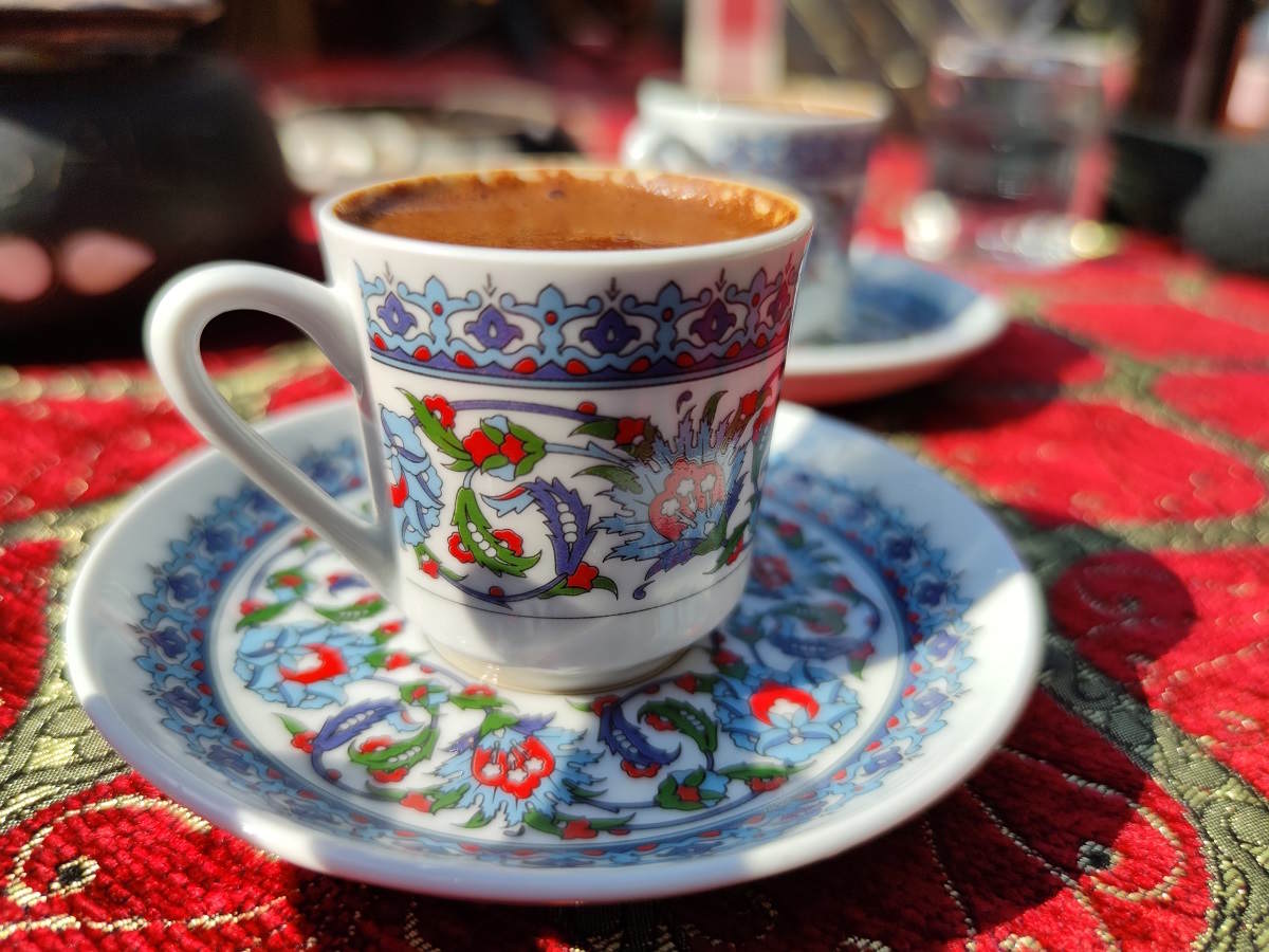 Caffè turco in un caffè
