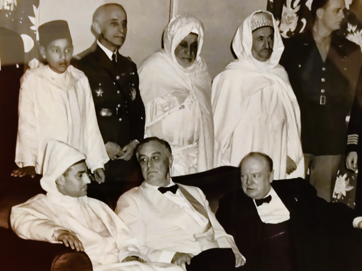 Una foto storica esposta nel Tangier American Legation Museum Una foto storica esposta nel Tangier American Legation Museum